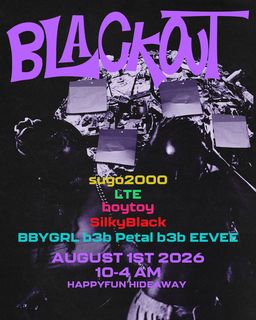flyer for BLACKOUT