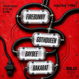 flyer for Machine Thirst (Main Room Event, Free with RSVP)