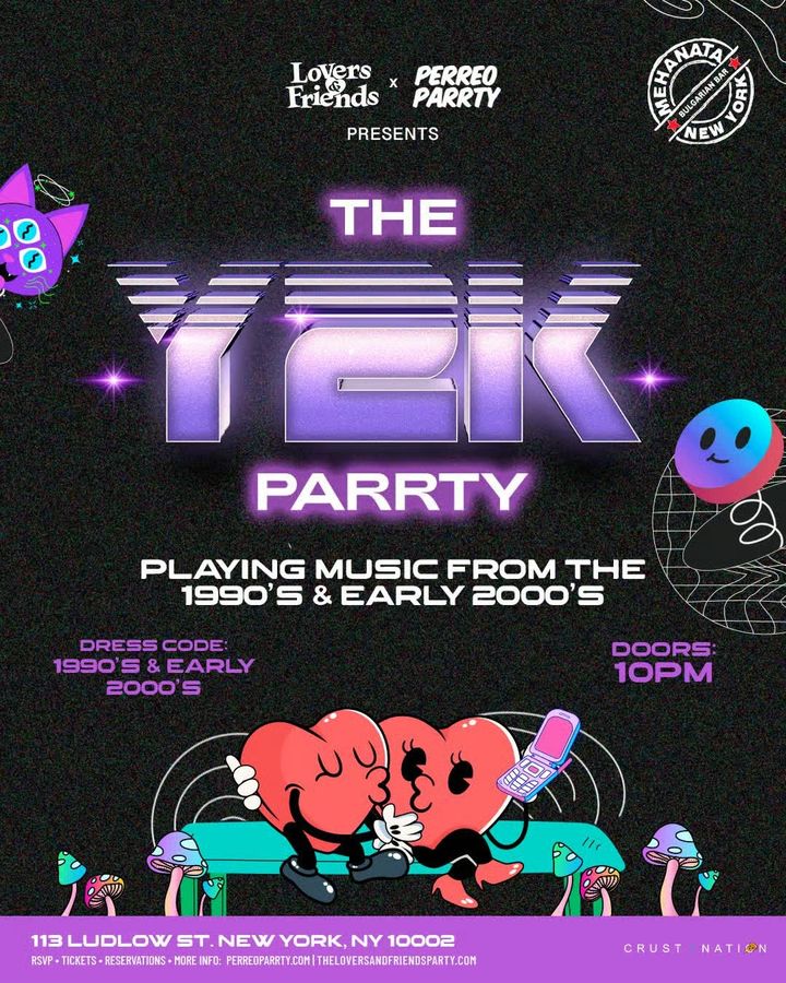 Flyer for THE Y2K Parrty at the Legendary Mehanata NYC - 18