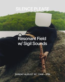 flyer for Resonant Field with Sigil Sounds
