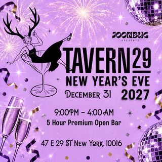 flyer for Tavern 29 NYE 27 NYC