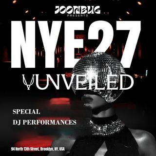 flyer for Unveiled NYE 27 NYC