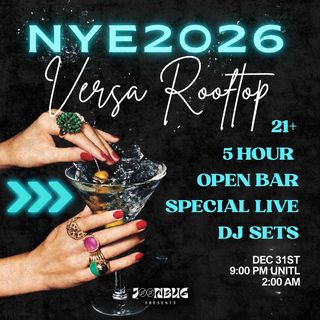 flyer for Versa Rooftop NYE 27 NYC