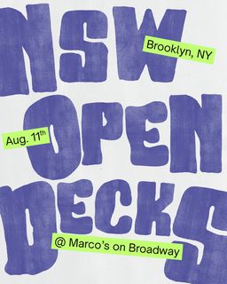 flyer for Open Decks with FLWRSHRK