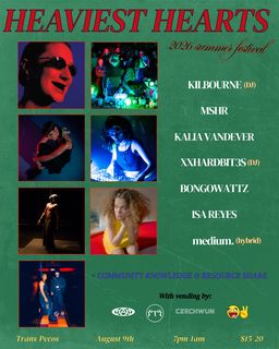 flyer for HEAVY HEARTS: SUMMER FESTIVAL