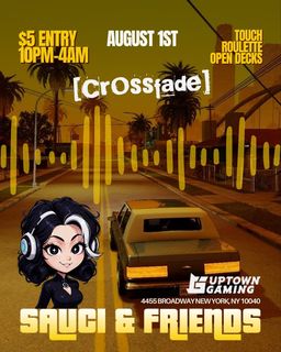 flyer for Touch Roulette Open Decks