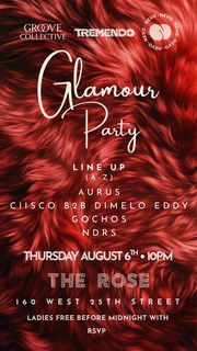 flyer for Glamour Party