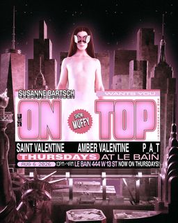 flyer for Susanne Bartsch Wants You ON TOP