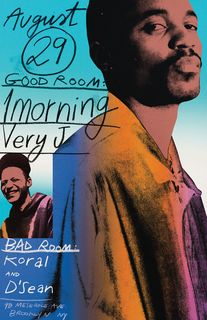 flyer for 1morning, Very J, koral and D'Sean