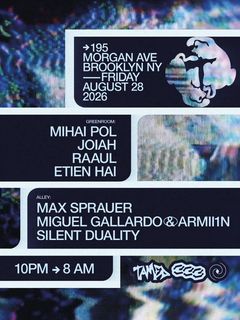 flyer for Golden Record NYC x TAMED present Mihai Pol