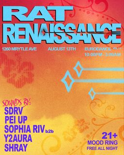 flyer for RAT RENAISSANCE: EURODANCE