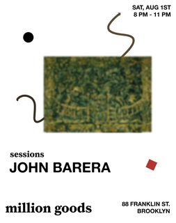 flyer for John Barera