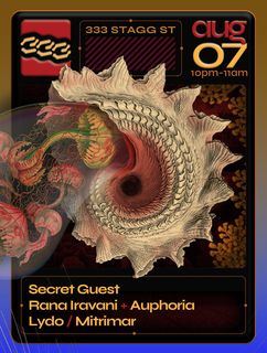 flyer for 333 House x Golden Record