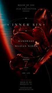 flyer for Inner Sin: Mandrake + Maayan Nidam