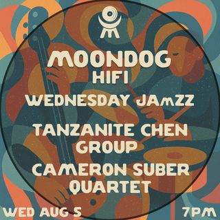 flyer for Wednesday JAmZZ: Tanzanite Chen Group + Cameron Suber Quartet