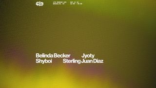 flyer for Jyoty, Shyboi, Sterling Juan Diaz, Belinda Becker