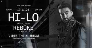 flyer for HI-LO w. Rebūke & Guests