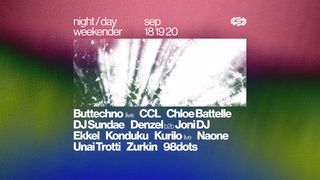 flyer for Night & Day Extended Weekender