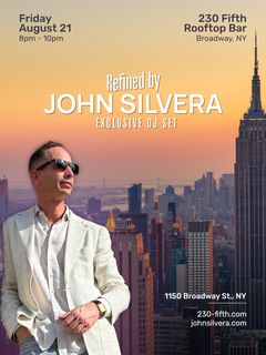 flyer for Refined by John Silvera