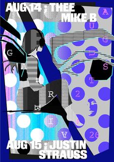 flyer for Justin Strauss // ALL NIGHT LONG