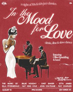 flyer for Jazz For Lovers: In The Mood For Love