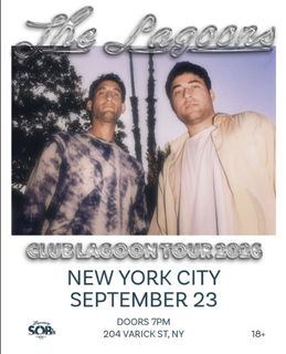 flyer for The Lagoons: Club Lagoon Tour 2026