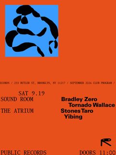 flyer for Bradley Zero, Tornado Wallace / Stones Taro, Yibing