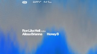 flyer for Ron Like Hell invites: Alissa Brianna + HONEY B