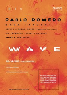 flyer for WAVE Pablo Romero