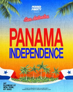 flyer for Panama Independence Weekend Party Latin Bar NYC