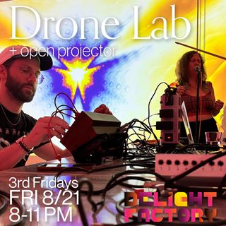 flyer for Drone Lab + Open Projector