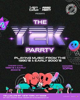 flyer for THE Y2K Parrty at the Legendary Mehanata NYC - 18