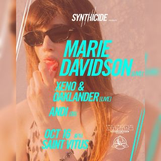 flyer for Marie Davidson (LIVE), Xeno & Oaklander (LIVE), Andi (DJ Set) (concert)