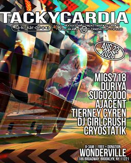 flyer for Tackycardia: 028