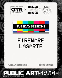 flyer for Off The Record - Tuesday Sessions at PUBLIC Hotel