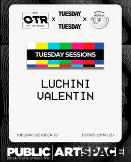 flyer for Off The Record - Tuesday Sessions at PUBLIC Hotel