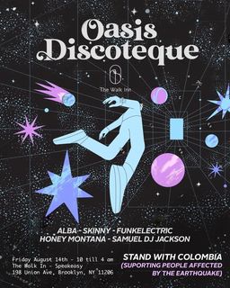 flyer for Oasis Discoteque @ The Walk Inn