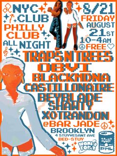 flyer for WTR x Soup: Philly x NYC Club