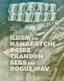 flyer for BARRIO BOUNCE, A Budots & SEA Club Night