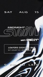 flyer for MIDNIGHT SWIM PRESENTS: ASTER (3HR TRANCE SET)