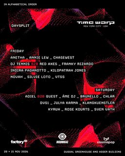 flyer for Time Warp NYC 2026