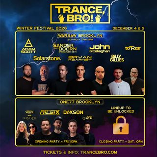 flyer for Trance, Bro! Festival