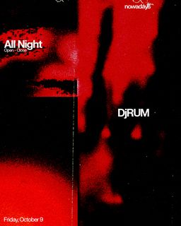 flyer for DjRUM All Night