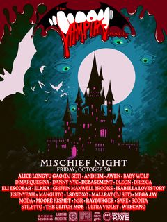 flyer for The Vampire Ball: Night 1