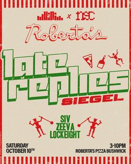 flyer for Late Replies | The HiFi x No Sleep Club