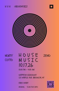 flyer for Norty Cotto B2B Zeno: Back In BK