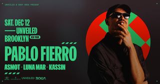 flyer for Pablo Fierro w. Luna Mar, ASMOT, & Kassin
