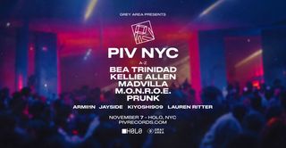 flyer for PIV Records w. Prunk + Kellie Allen, MADVILLA, & More