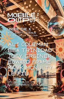 flyer for Mobile Output x Let's Dance Brooklyn