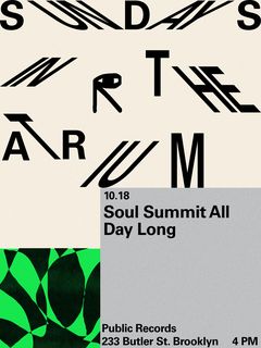flyer for The Atrium: Soul Summit All Day Long